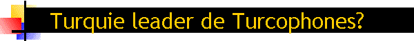 Turquie leader de Turcophones?